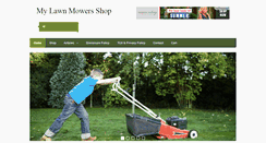 Desktop Screenshot of mylawnmowersshop.com