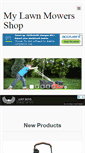 Mobile Screenshot of mylawnmowersshop.com